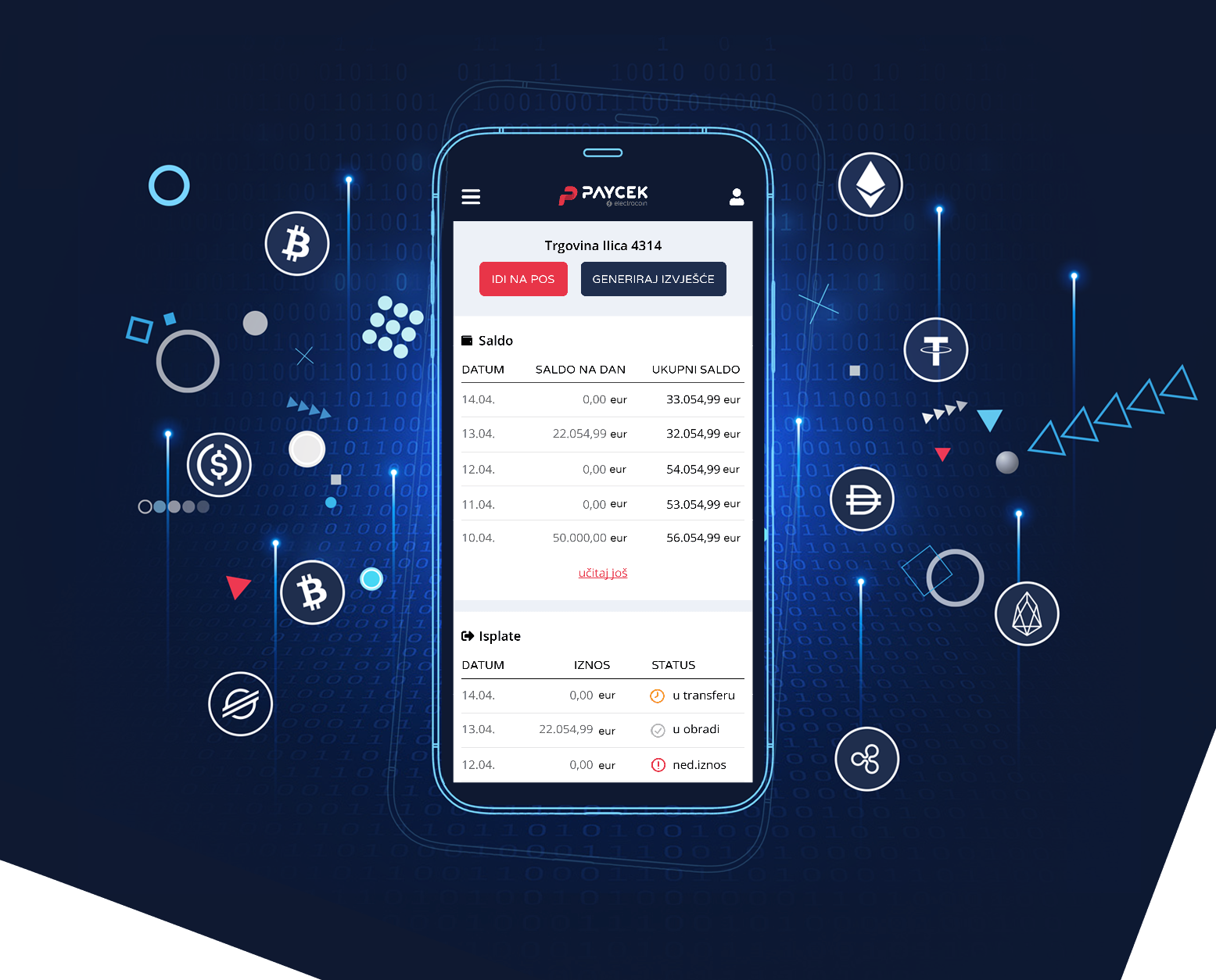 Paypec PayCek - blockchain payments for your business